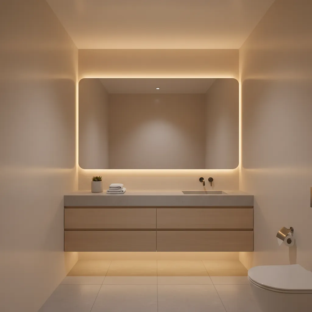 Interior Designer Rules for Painting Small Windowless Bathrooms