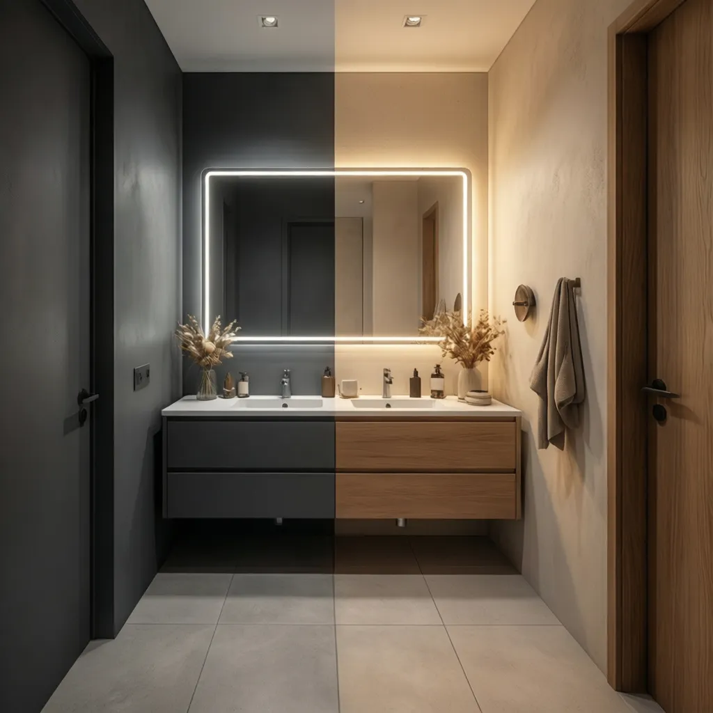 Why Some Paint Colors Make Small Windowless Bathrooms Feel Smaller (And How to Fix It)