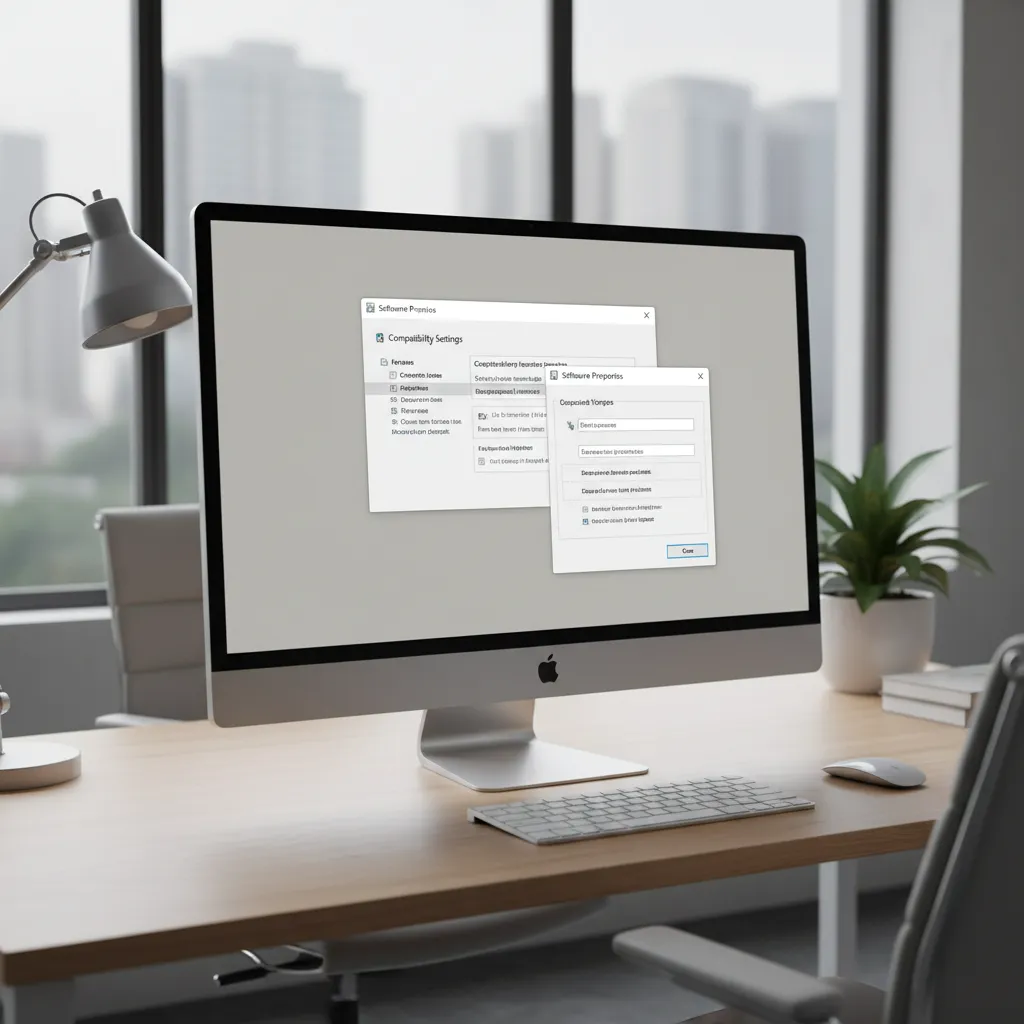 windows compatibility settings panel used to run older software installers