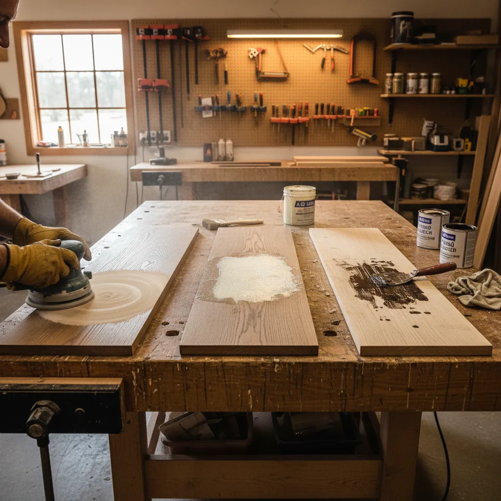 Wood Bleach vs Sanding vs Chemical Stripper for Lightening Wood Stain