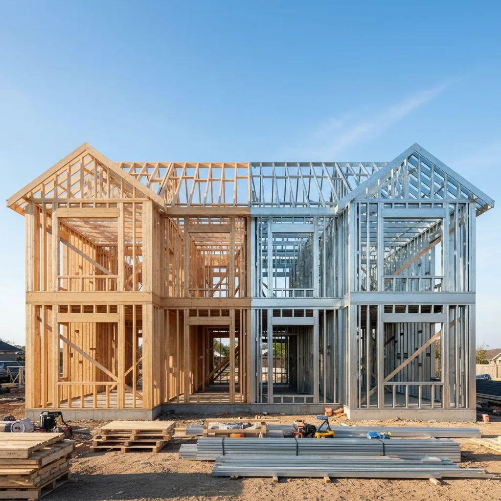 Wood vs Steel Framing Cost for a 1500 Sq Ft House: A realistic cost comparison of wood and steel framing, including labor, durability, and long‑term building expenses.