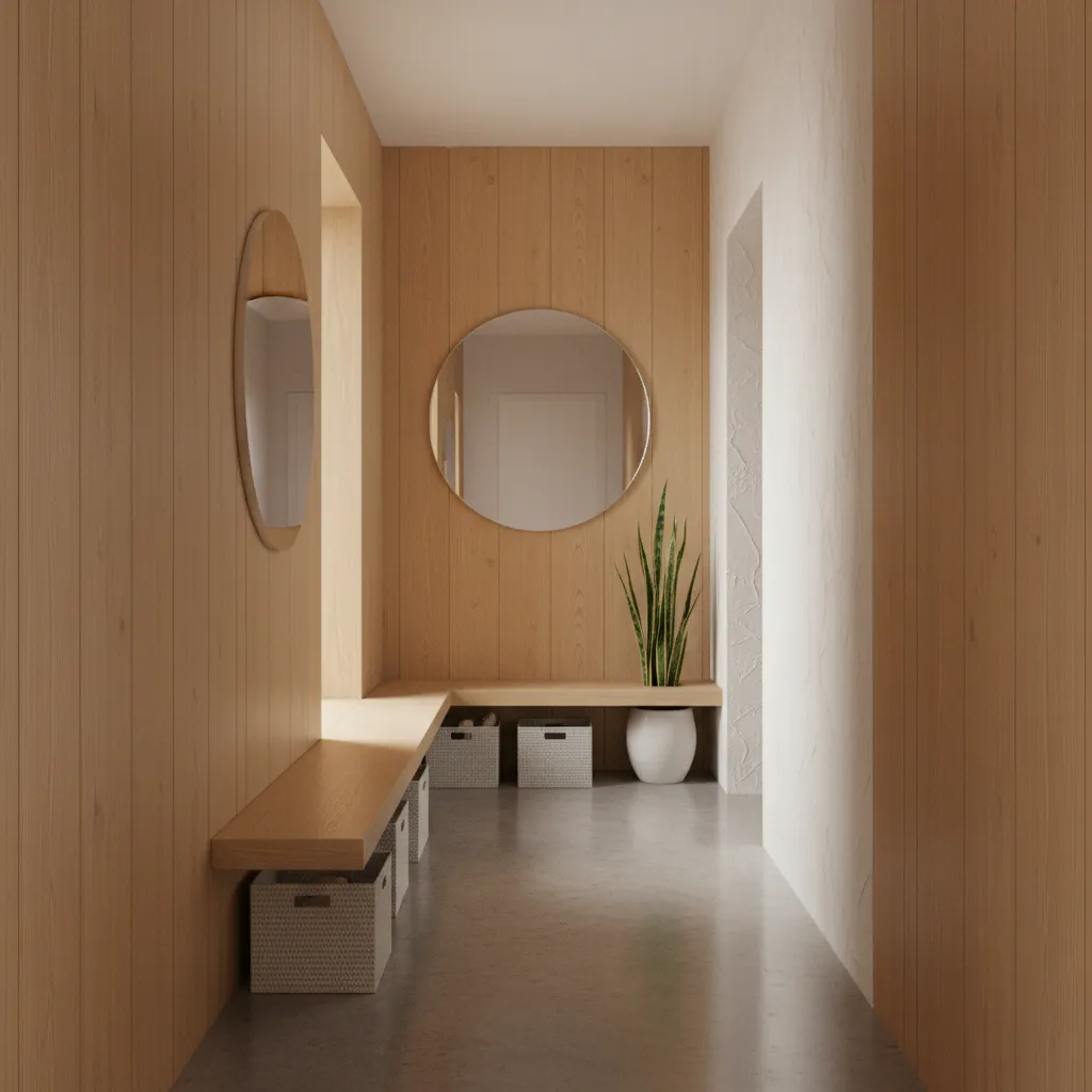 Wooden Hall Design 5 Ideas That Elevate Small Spaces