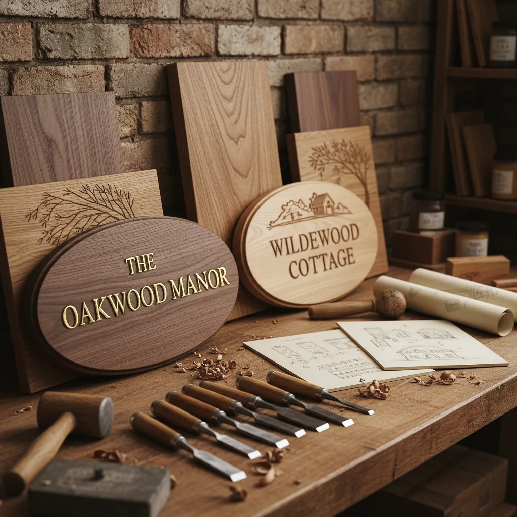 Custom Wooden Name Board Craftsmanship