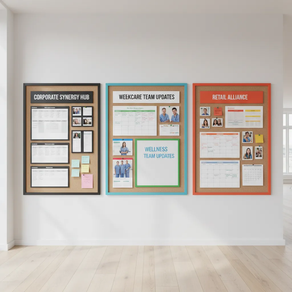 5 Industry Bulletin Board Ideas for Workplaces: Creative bulletin board inspiration for corporate offices, hospitals, retail teams, and other industry workplaces