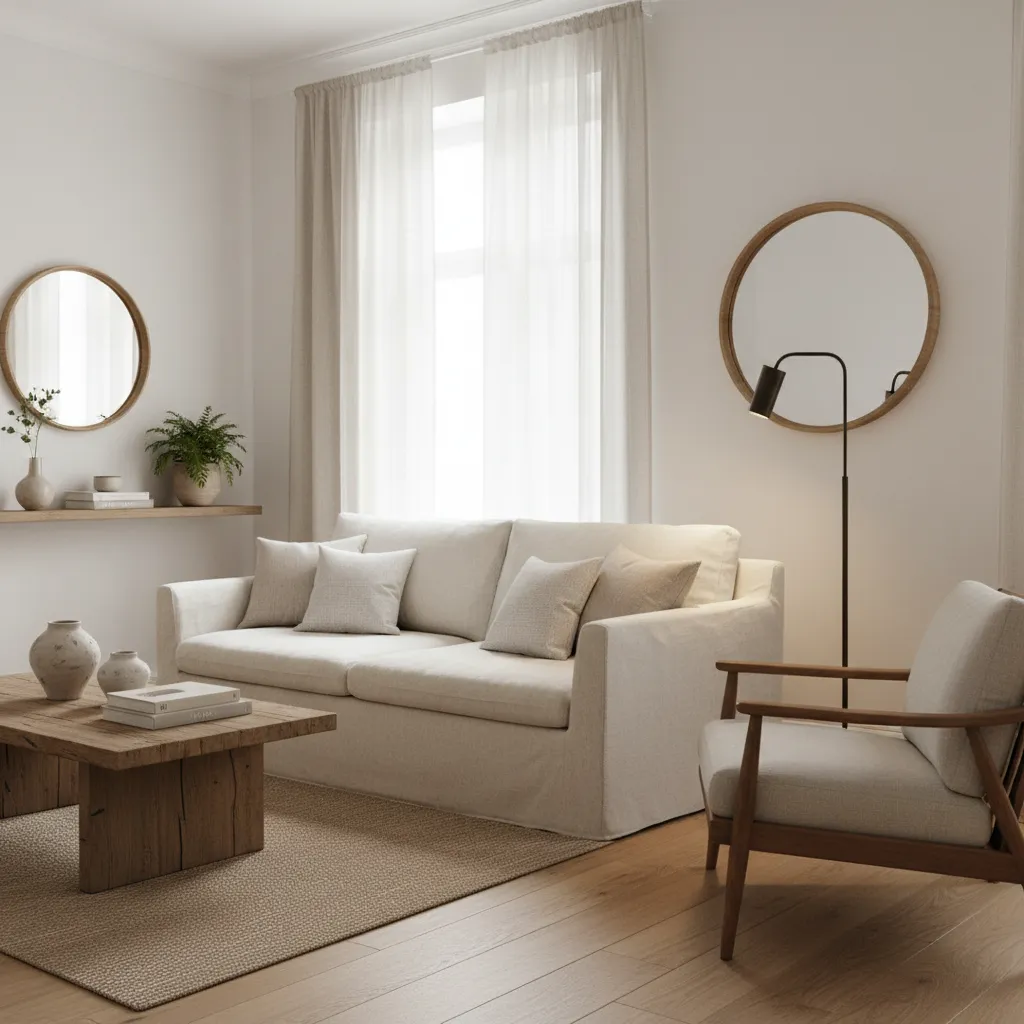 Pequeño salón decorado con estilo Zara Home